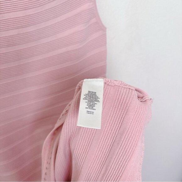 ELIZA J Womens Xlarge Off The Shoulder Sweater Blush Pink Dress Mini Fit Flare - Picture 9 of 13